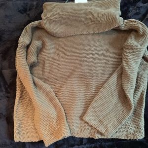 Oversized olive sweater